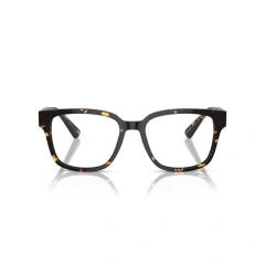 PRADA PR A09V - 16O1O1 AVANA NERO/GIALLO | OCCHIALE DA VISTA UOMO CALIBRO 52