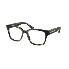 PRADA PR A09V - 16O1O1 AVANA NERO/GIALLO | OCCHIALE DA VISTA UOMO CALIBRO 52