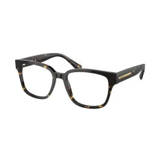 PRADA PR A09V - 16O1O1 AVANA NERO/GIALLO | OCCHIALE DA VISTA UOMO CALIBRO 54