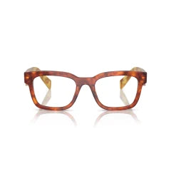PRADA PR A10V - 11P1O1 COGNAC DELL'AVANA | OCCHIALE DA VISTA UOMO CALIBRO 53