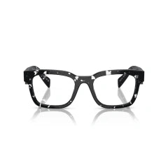 PRADA PR A10V - 15O1O1 AVANA NERO TRASPARENTE | OCCHIALE DA VISTA UOMO CALIBRO 51
