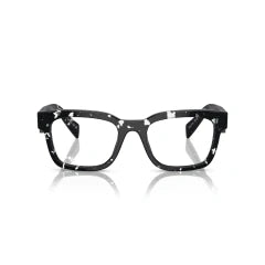 PRADA PR A10V - 15O1O1 AVANA NERO TRASPARENTE | OCCHIALE DA VISTA UOMO CALIBRO 53