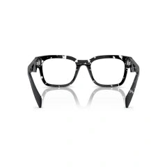 PRADA PR A10V - 15O1O1 AVANA NERO TRASPARENTE | OCCHIALE DA VISTA UOMO CALIBRO 53