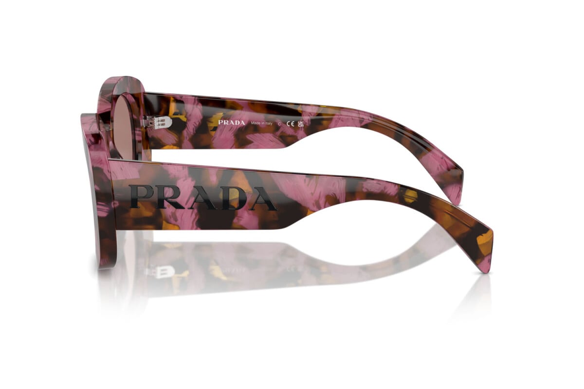 PRADA - 18N10D TORTOISE COGNAC BEGONIA | OCCHIALE DA SOLE DONNA - PR A13S CALIBRO 54