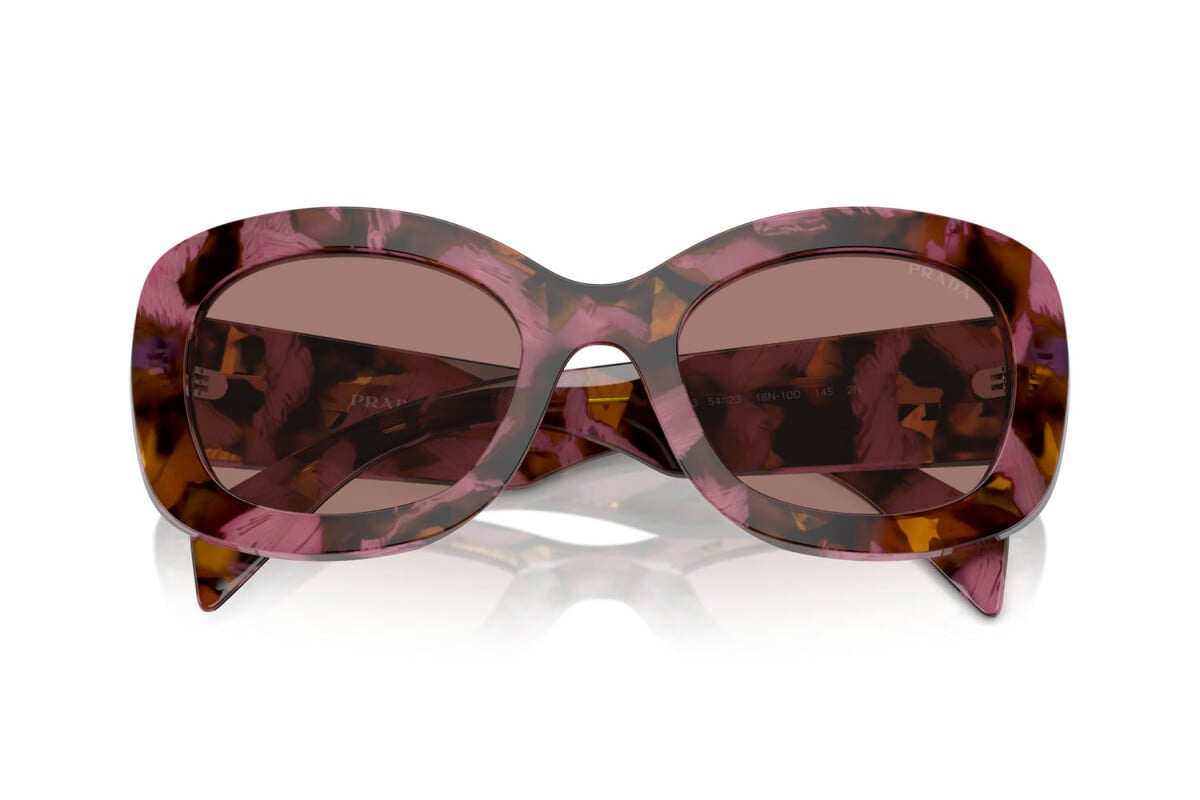 PRADA - 18N10D TORTOISE COGNAC BEGONIA | OCCHIALE DA SOLE DONNA - PR A13S CALIBRO 54
