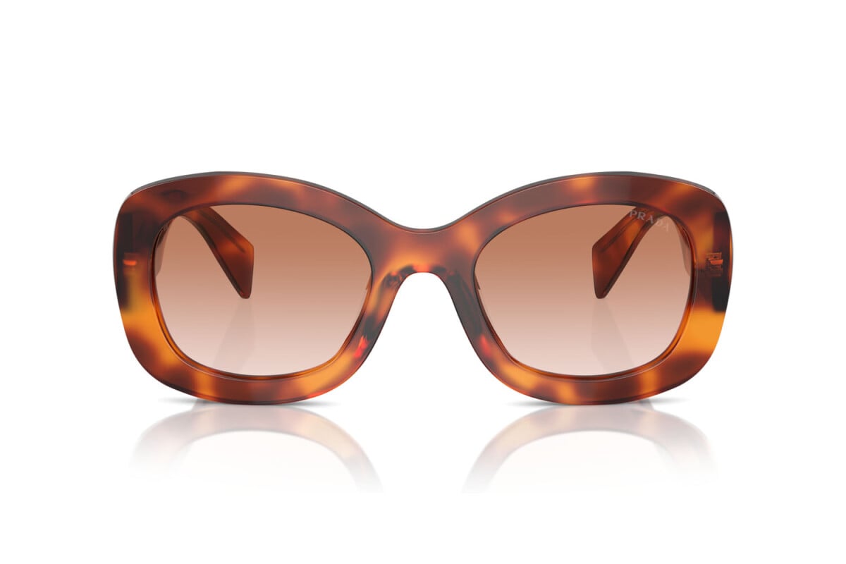 PRADA - 18R70E COGNAC TORTOISE | OCCHIALE DA SOLE DONNA - PR A13S CALIBRO 54