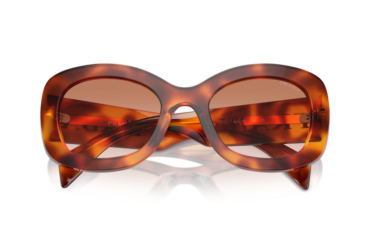 PRADA - 18R70E COGNAC TORTOISE | OCCHIALE DA SOLE DONNA - PR A13S CALIBRO 54