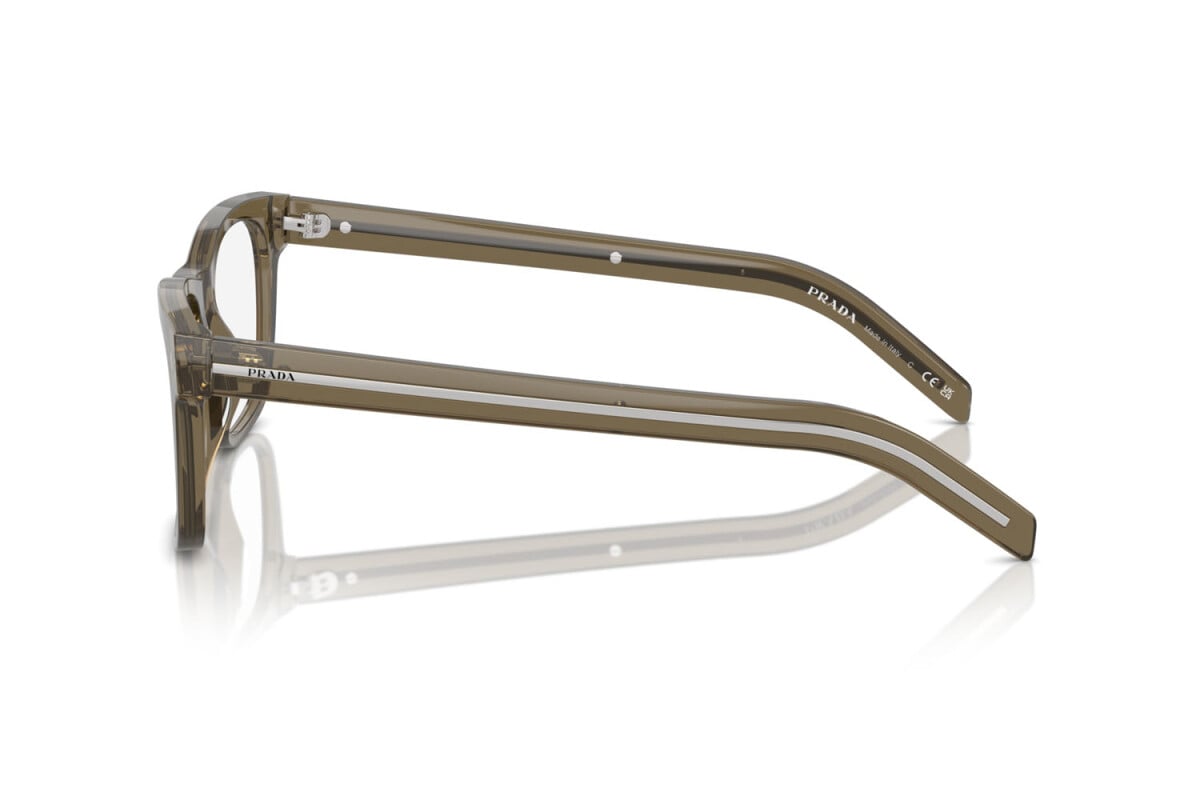 PRADA - 18T1O1 TRANSPARENT EARTH | OCCHIALE DA VISTA UOMO - PR A13V CALIBRO 52