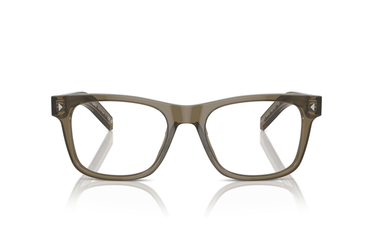 PRADA - 18T1O1 TRANSPARENT EARTH | OCCHIALE DA VISTA UOMO - PR A13V CALIBRO 52