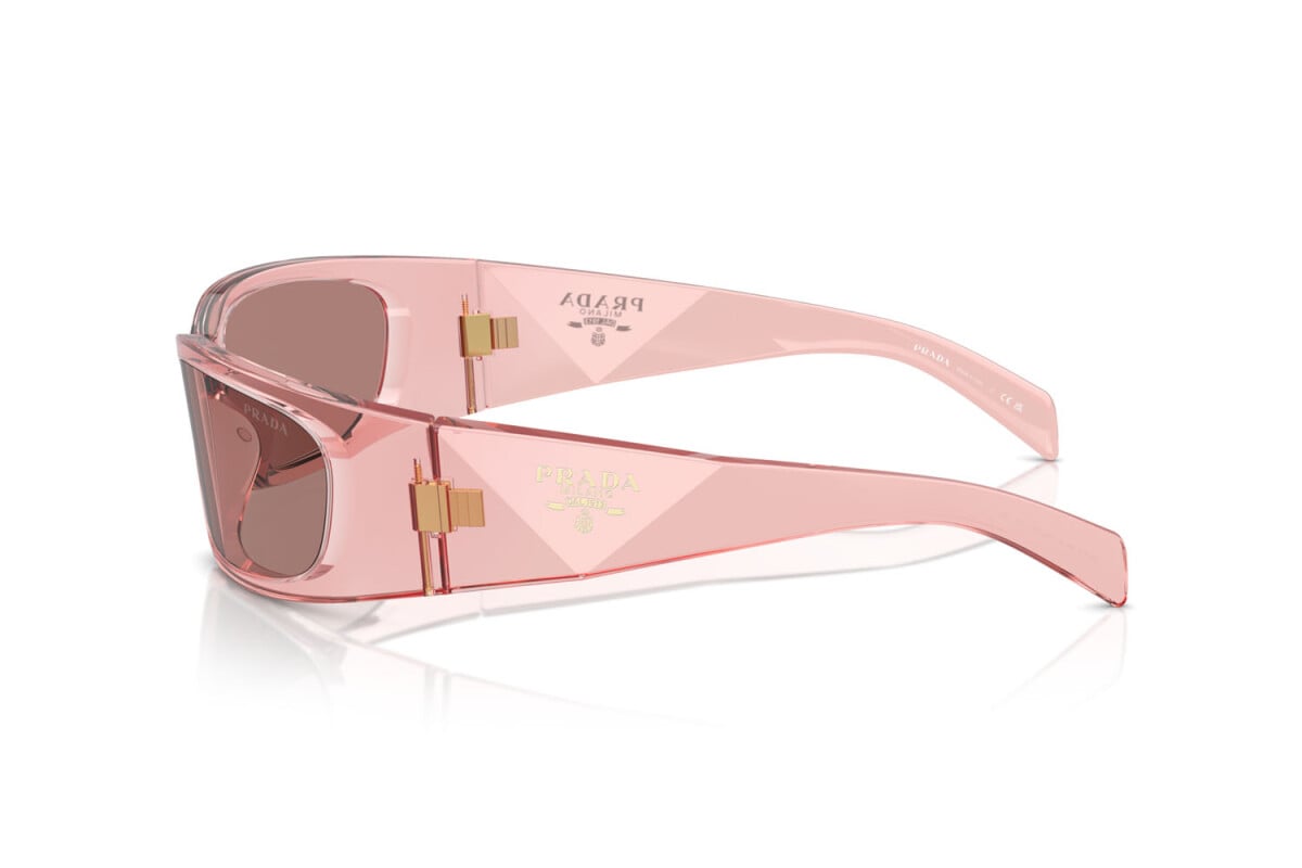 PRADA - 19Q10D TRANSPARENT PEACH | OCCHIALE DA SOLE DONNA - PR A14S CALIBRO 60