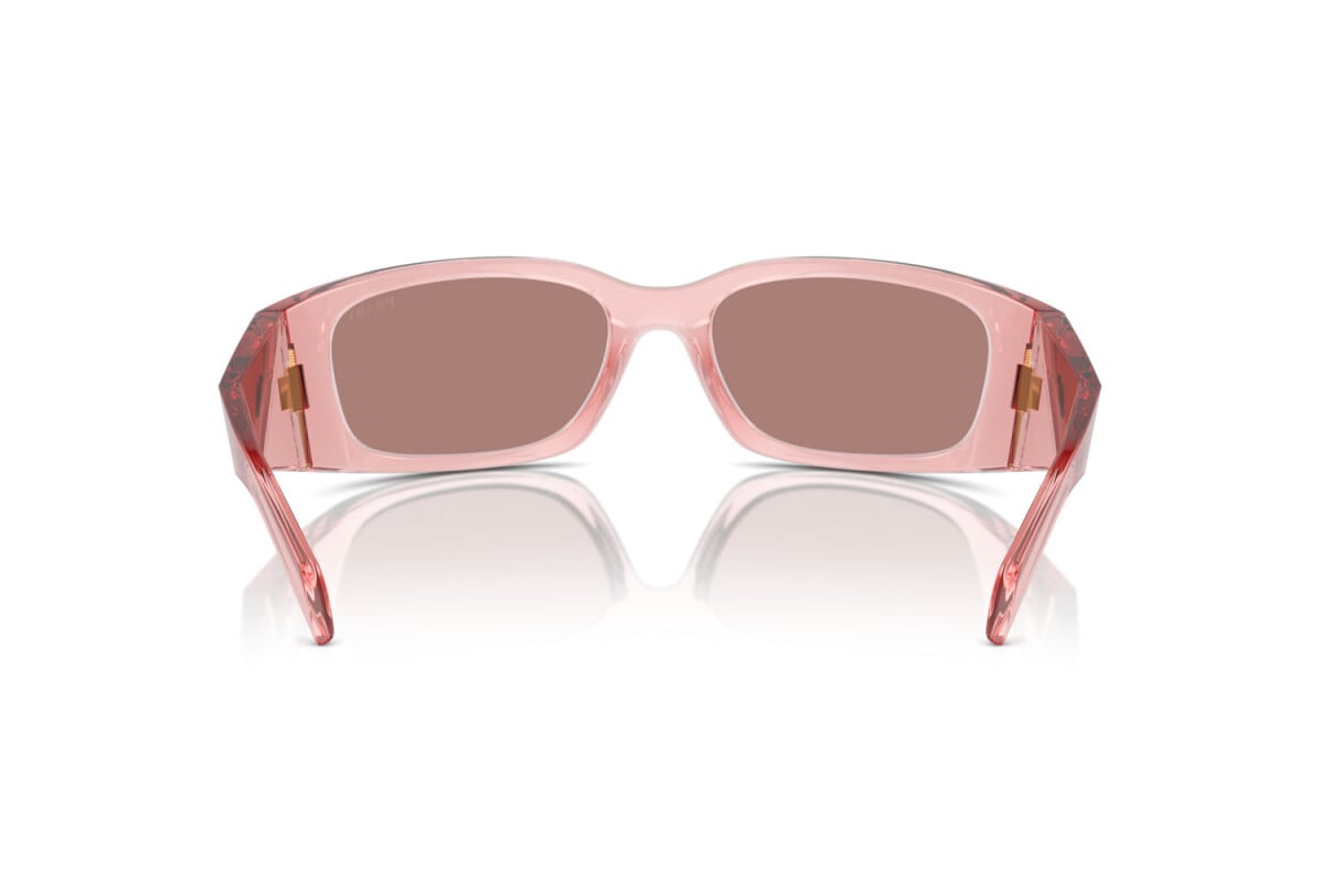 PRADA - 19Q10D TRANSPARENT PEACH | OCCHIALE DA SOLE DONNA - PR A14S CALIBRO 60