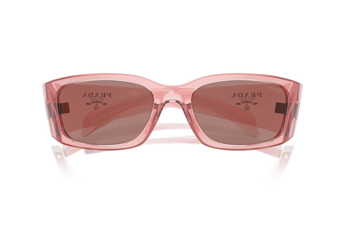 PRADA - 19Q10D TRANSPARENT PEACH | OCCHIALE DA SOLE DONNA - PR A14S CALIBRO 60
