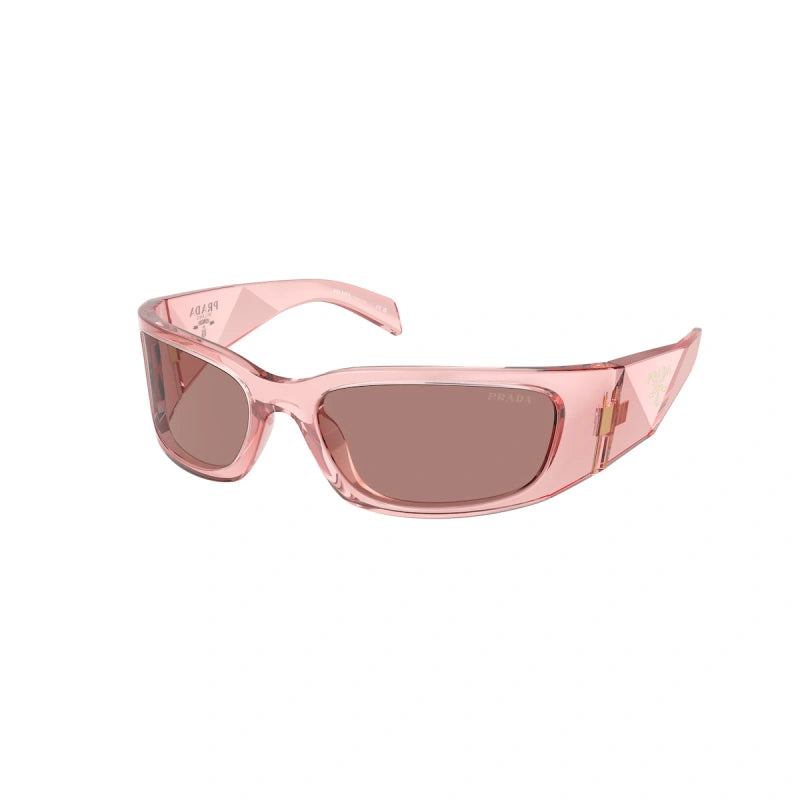 PRADA - 19Q10D TRANSPARENT PEACH | OCCHIALE DA SOLE DONNA - PR A14S CALIBRO 60