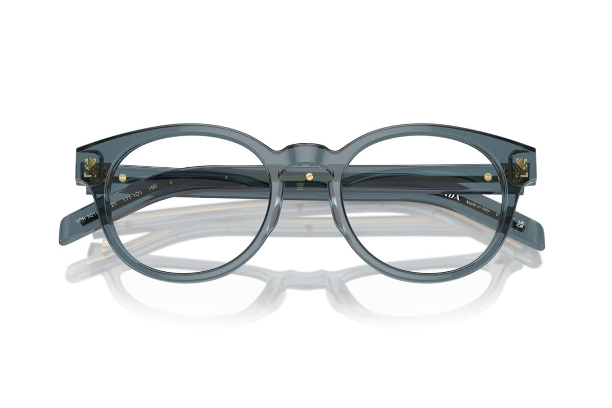 PRADA - 17T1O1 TRANSPARENT OCEAN | OCCHIALE DA VISTA UOMO - PR A14V CALIBRO 52
