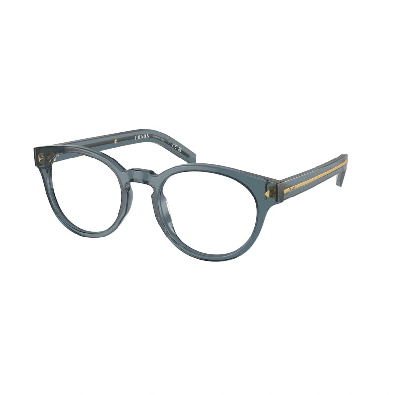 PRADA - 17T1O1 TRANSPARENT OCEAN | OCCHIALE DA VISTA UOMO - PR A14V CALIBRO 50