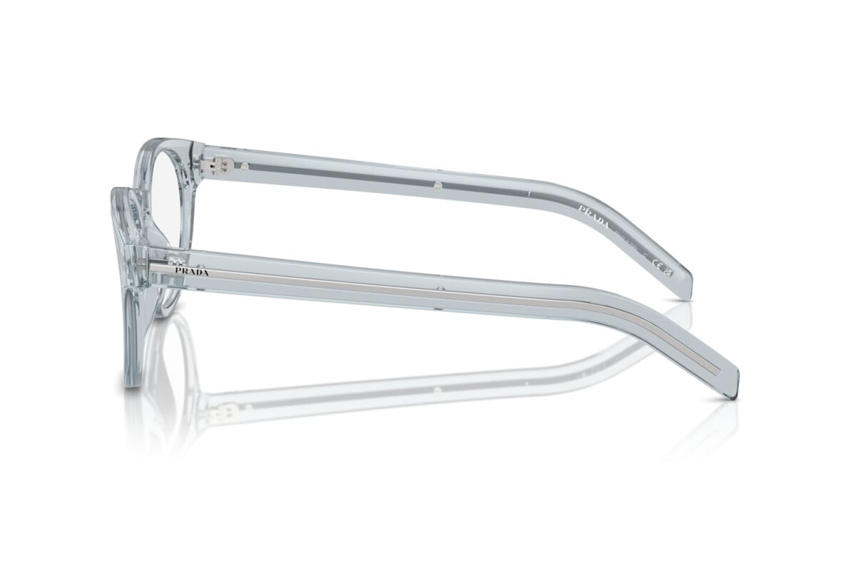 PRADA - 19T1O1 TRANSPARENT AZURE | OCCHIALE DA VISTA UOMO - PR A14V CALIBRO 52