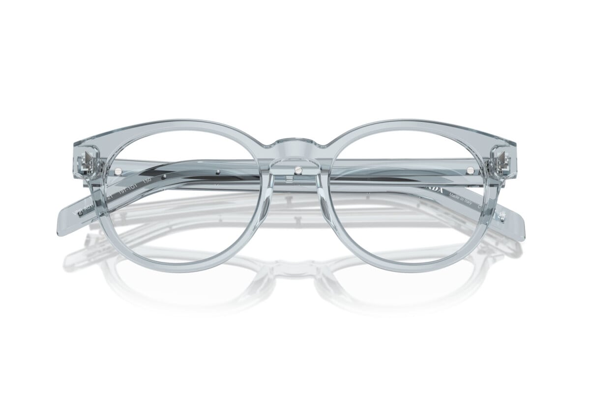 PRADA - 19T1O1 TRANSPARENT AZURE | OCCHIALE DA VISTA UOMO - PR A14V CALIBRO 50