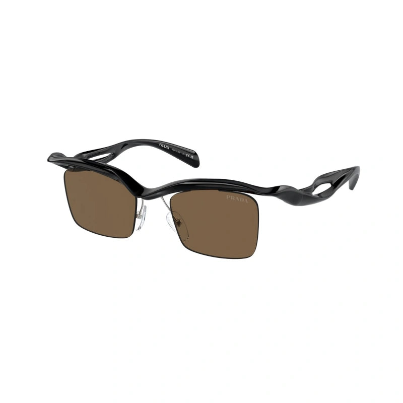 PRADA - 1AB8C1 BLACK | OCCHIALE DA SOLE UOMO - PR A15S CALIBRO 47