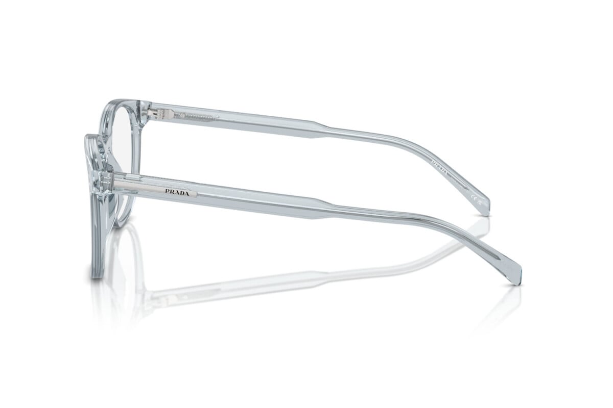 PRADA - 19T1O1 TRANSPARENT AZURE | OCCHIALE DA VISTA UOMO - PR A15V CALIBRO 52