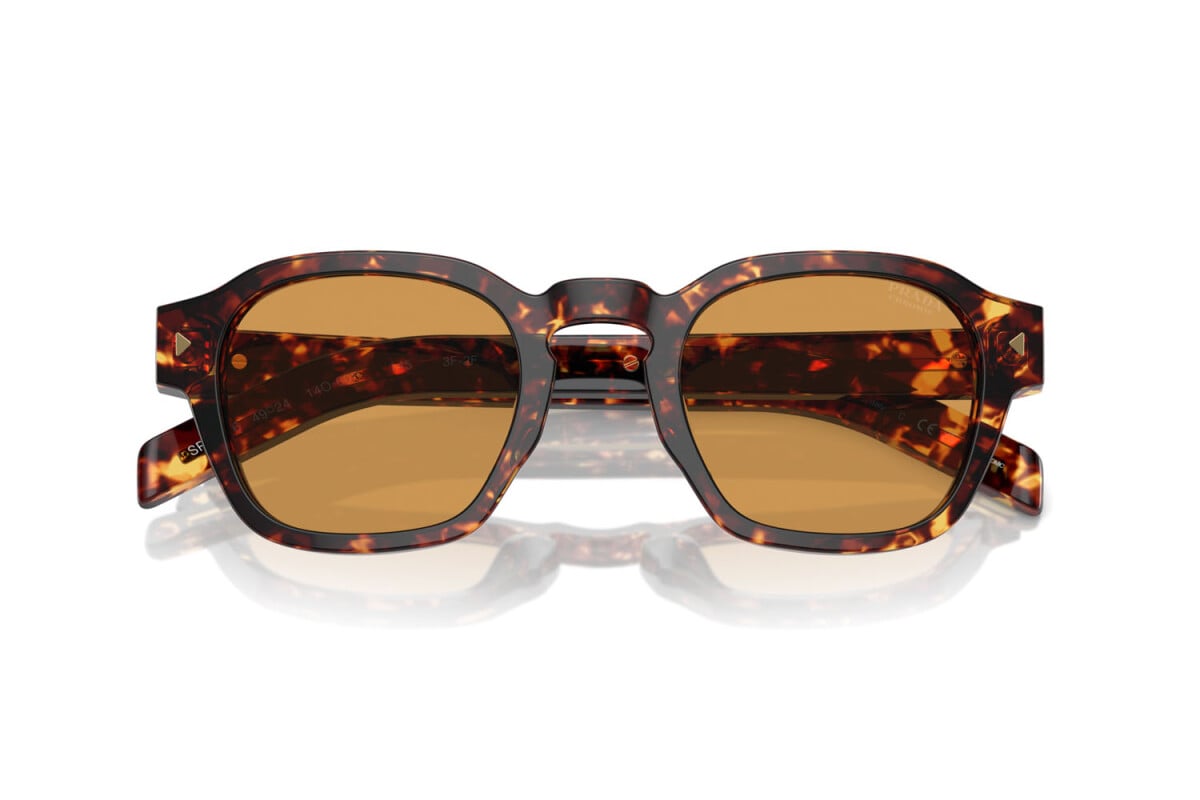 PRADA - 14O60F MAGMA TORTOISE | OCCHIALE DA SOLE UOMO - PR A16S CALIBRO 52