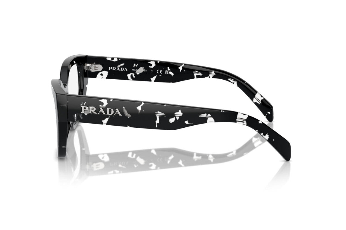 PRADA - 15O1O1 BLACK CRYSTAL TORTOISE | OCCHIALE DA VISTA DONNA - PR A16V CALIBRO 53