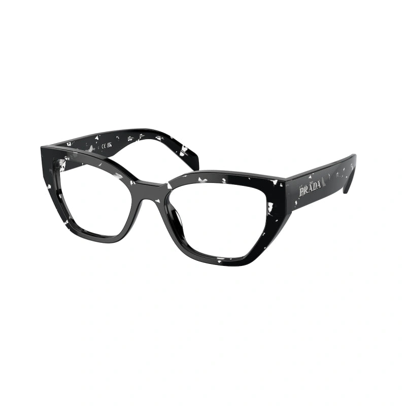 PRADA - 15O1O1 BLACK CRYSTAL TORTOISE | OCCHIALE DA VISTA DONNA - PR A16V CALIBRO 51