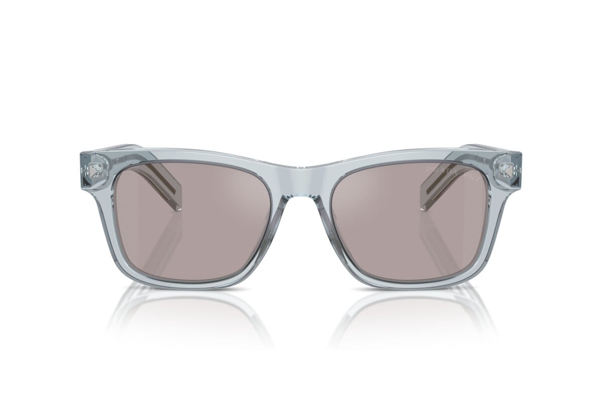 PRADA - 19T80F TRANSPARENT AZURE | OCCHIALE DA SOLE UOMO - PR A17S CALIBRO 54
