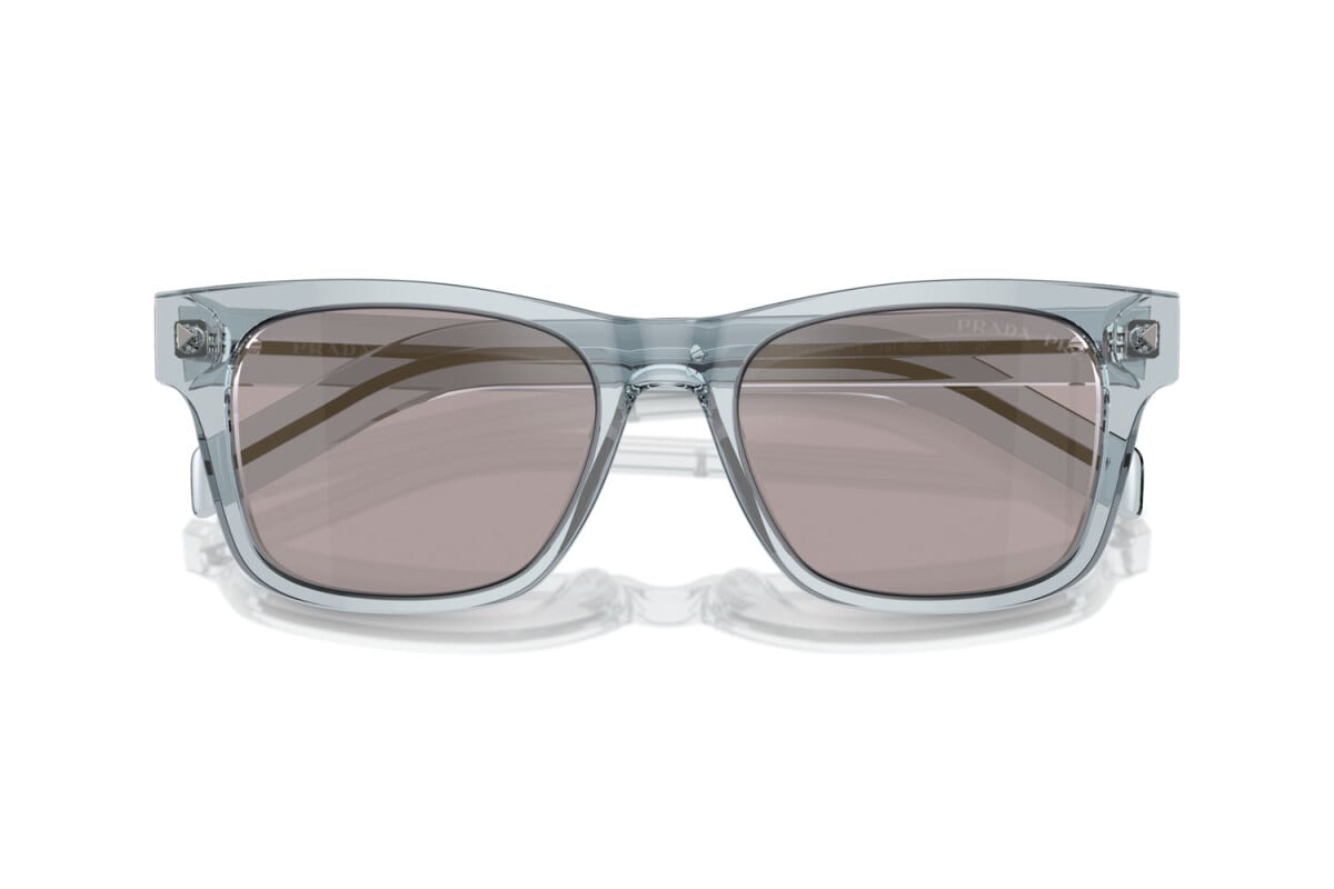 PRADA - 19T80F TRANSPARENT AZURE | OCCHIALE DA SOLE UOMO - PR A17S CALIBRO 54