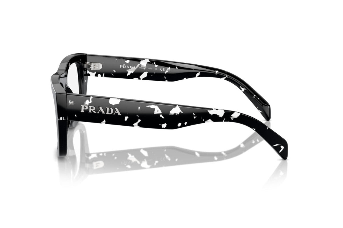 PRADA - 15O1O1 BLACK CRYSTAL TORTOISE | OCCHIALE DA VISTA DONNA - PR A17V CALIBRO 53