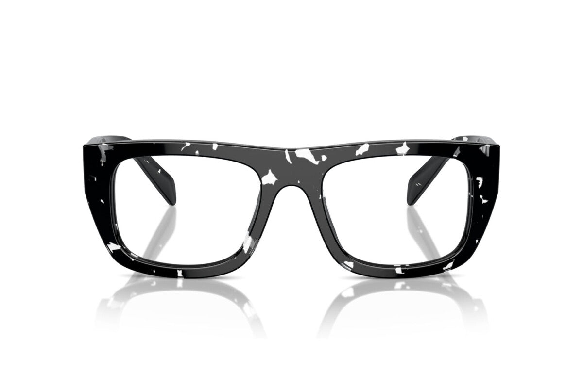 PRADA - 15O1O1 BLACK CRYSTAL TORTOISE | OCCHIALE DA VISTA DONNA - PR A17V CALIBRO 53
