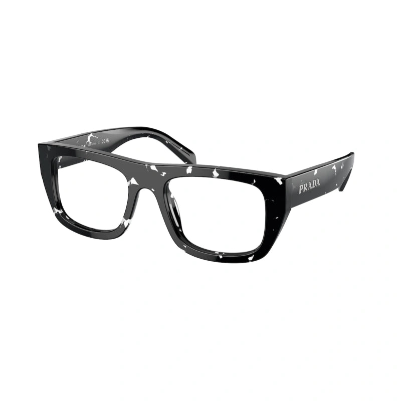 PRADA - 15O1O1 BLACK CRYSTAL TORTOISE | OCCHIALE DA VISTA DONNA - PR A17V CALIBRO 51