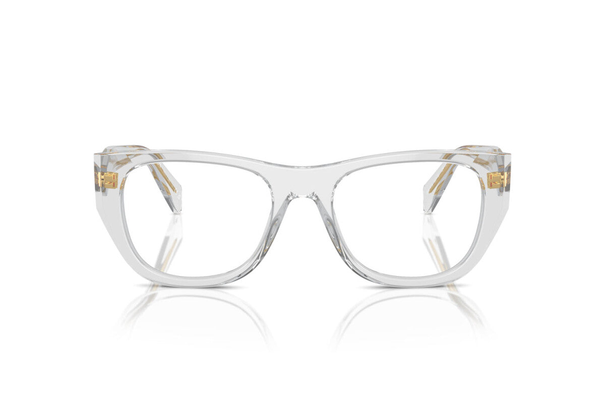 PRADA - 12R1O1 TRANSPARENT GREY | OCCHIALE DA VISTA DONNA - PR A18V CALIBRO 50