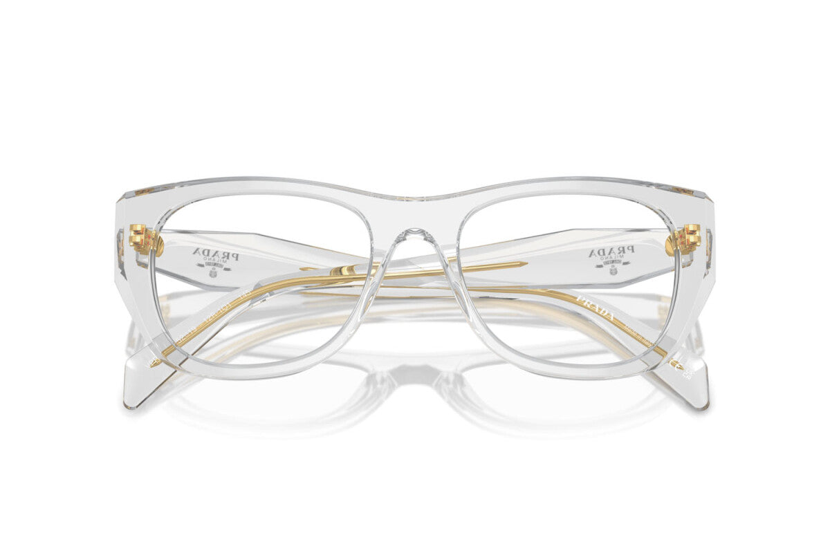 PRADA - 12R1O1 TRANSPARENT GREY | OCCHIALE DA VISTA DONNA - PR A18V CALIBRO 52