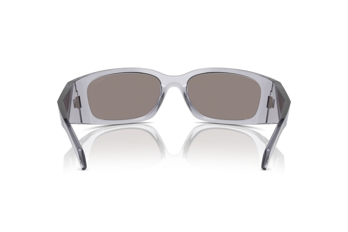 PRADA - 12R2B0 TRANSPARENT GREY | OCCHIALE DA SOLE UOMO - PR A19S CALIBRO 60