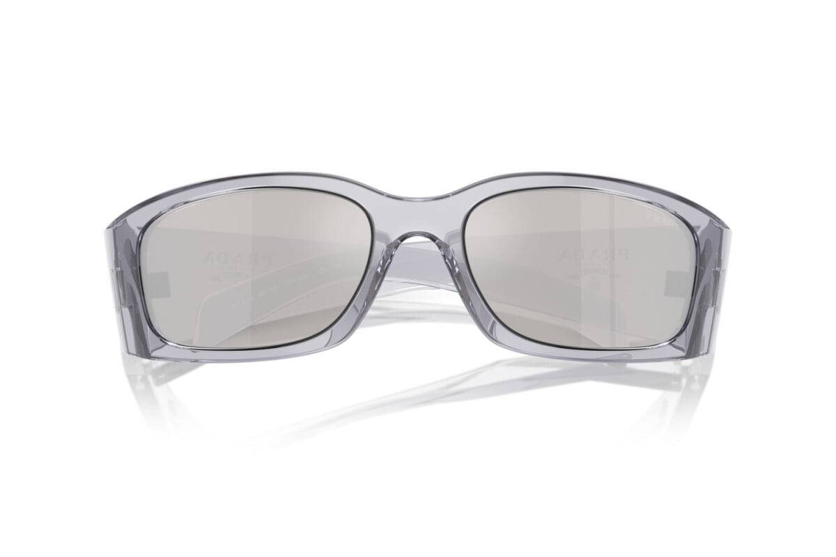 PRADA - 12R2B0 TRANSPARENT GREY | OCCHIALE DA SOLE UOMO - PR A19S CALIBRO 60