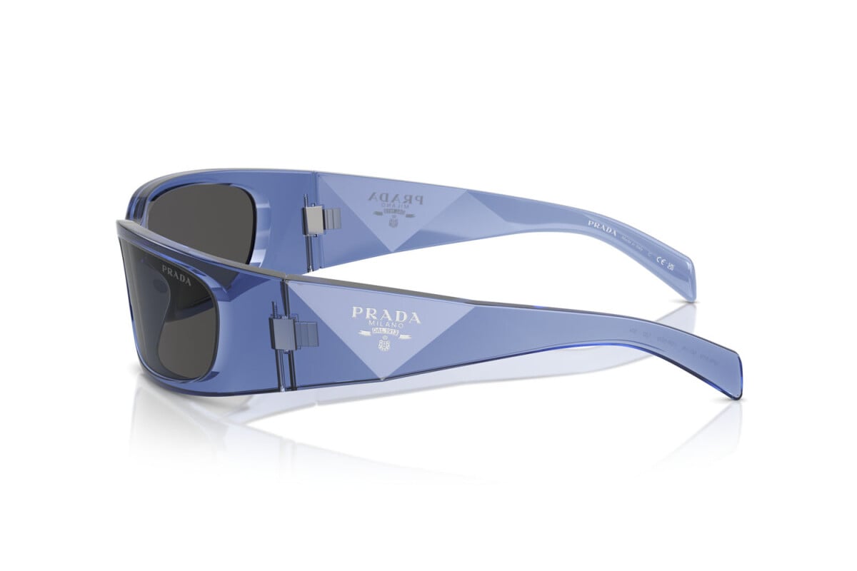 PRADA - 15R5S0 TRANSPARENT IRIS | OCCHIALE DA SOLE UOMO - PR A19S CALIBRO 60