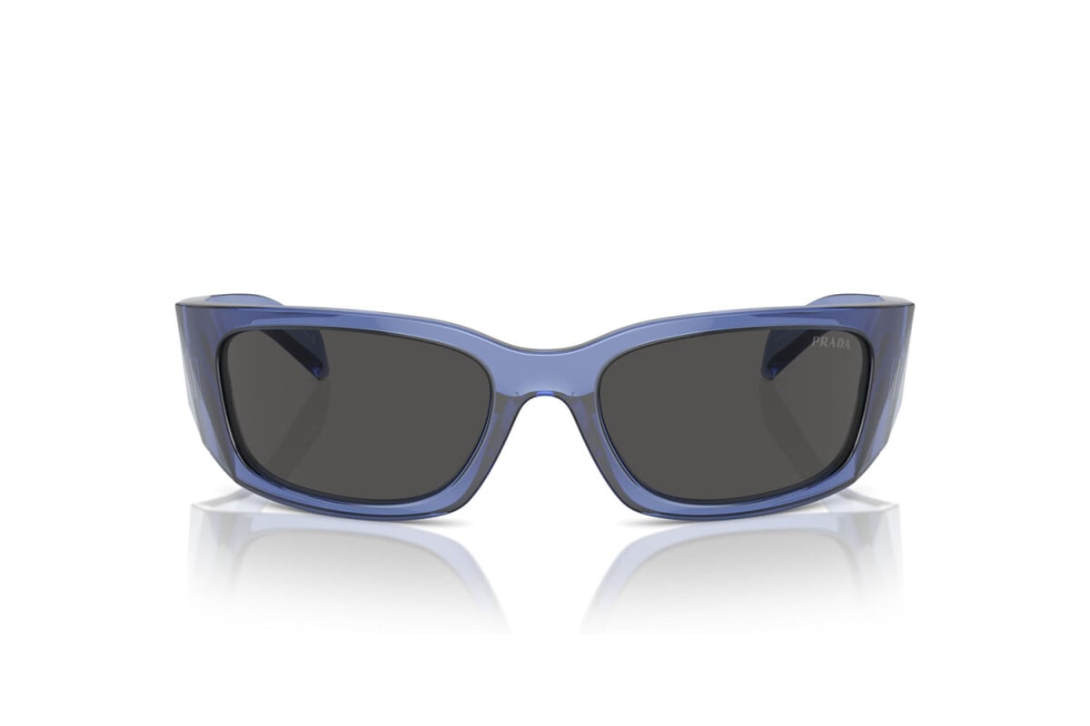 PRADA - 15R5S0 TRANSPARENT IRIS | OCCHIALE DA SOLE UOMO - PR A19S CALIBRO 60