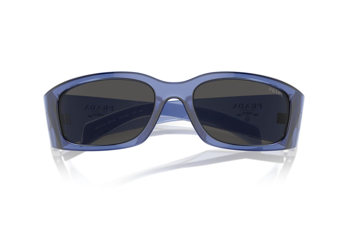 PRADA - 15R5S0 TRANSPARENT IRIS | OCCHIALE DA SOLE UOMO - PR A19S CALIBRO 60