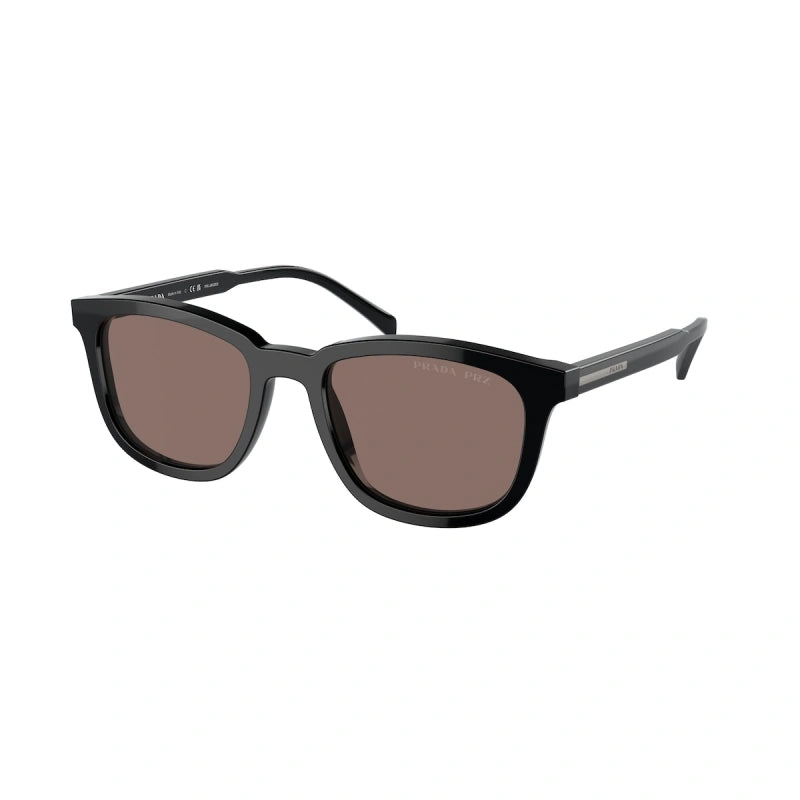 PRADA - 16K30H BLACK | OCCHIALE DA SOLE UOMO - PR A21S CALIBRO 53