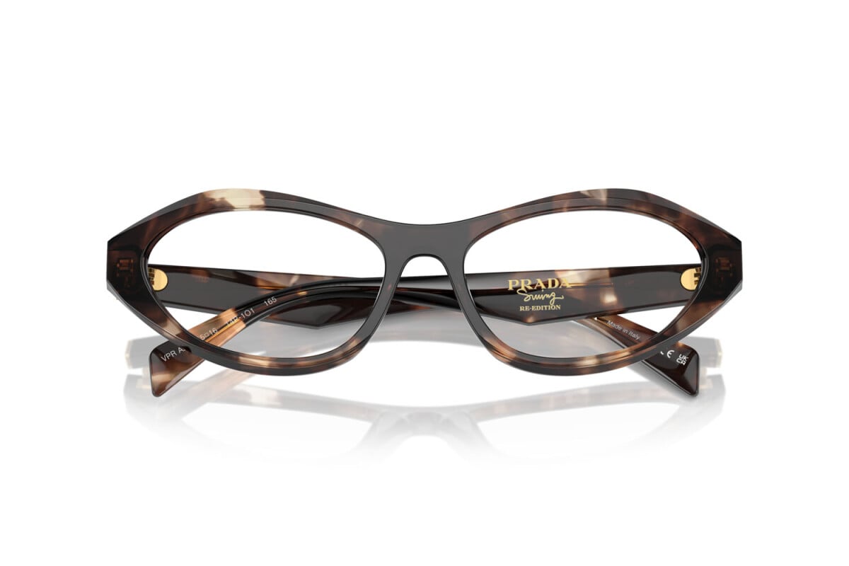 PRADA - 14P1O1 CARAMEL TORTOISE | OCCHIALE DA VISTA DONNA - PR A21V CALIBRO 55