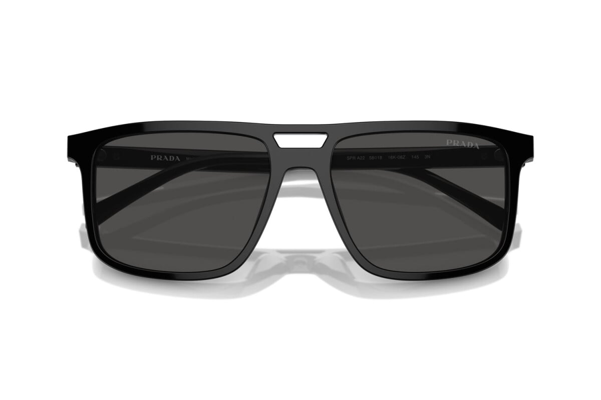 PRADA - 16K08Z BLACK | OCCHIALE DA SOLE UOMO - PR A22S CALIBRO 58