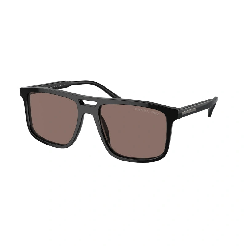 PRADA - 16K30H BLACK | OCCHIALE DA SOLE UOMO - PR A22S CALIBRO 58