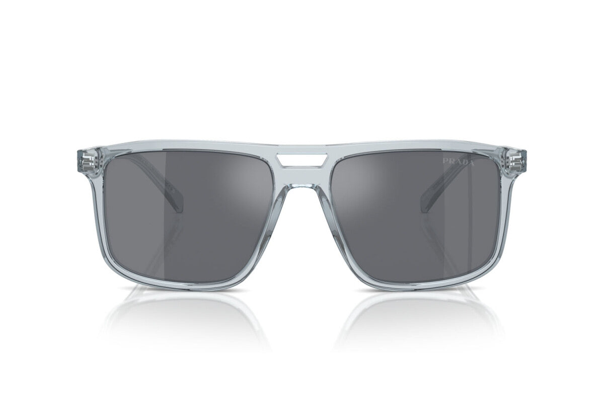 PRADA - 19T175 TRANSPARENT AZURE | OCCHIALE DA SOLE UOMO - PR A22S CALIBRO 56