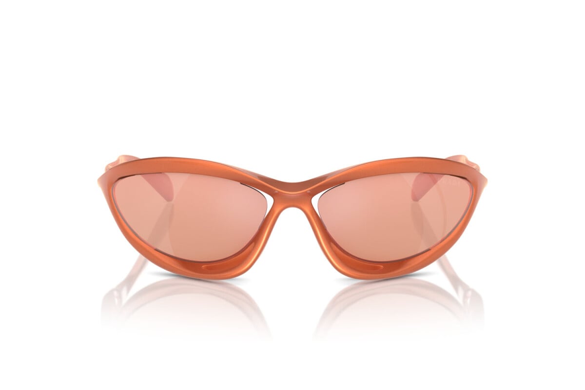 PRADA - 15V50H METALLIZED ORANGE | OCCHIALE DA SOLE DONNA - PR A23S CALIBRO 60