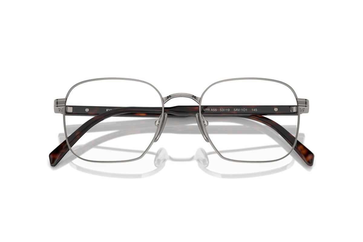 PRADA - 5AV1O1 GUNMETAL | OCCHIALE DA VISTA UOMO - PR A55V CALIBRO 51