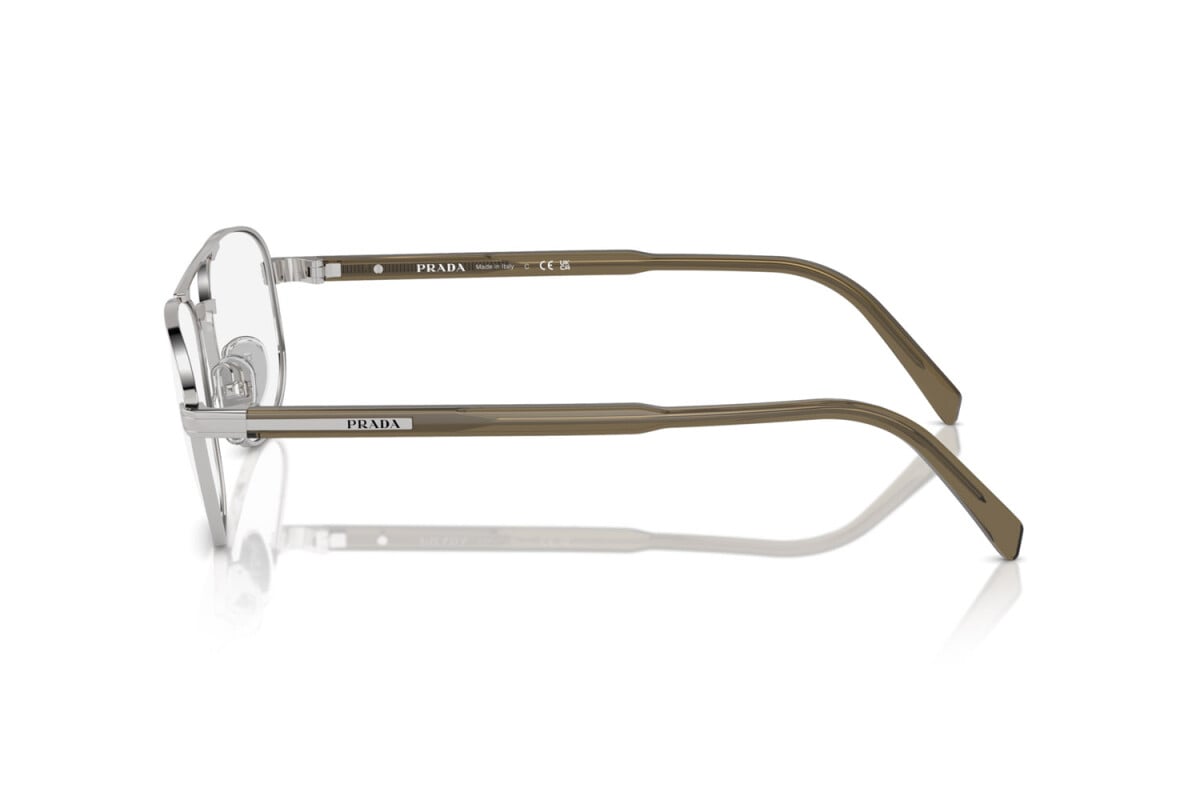 PRADA - 11U1O1 SILVER | OCCHIALE DA VISTA UOMO - PR A56V CALIBRO 55