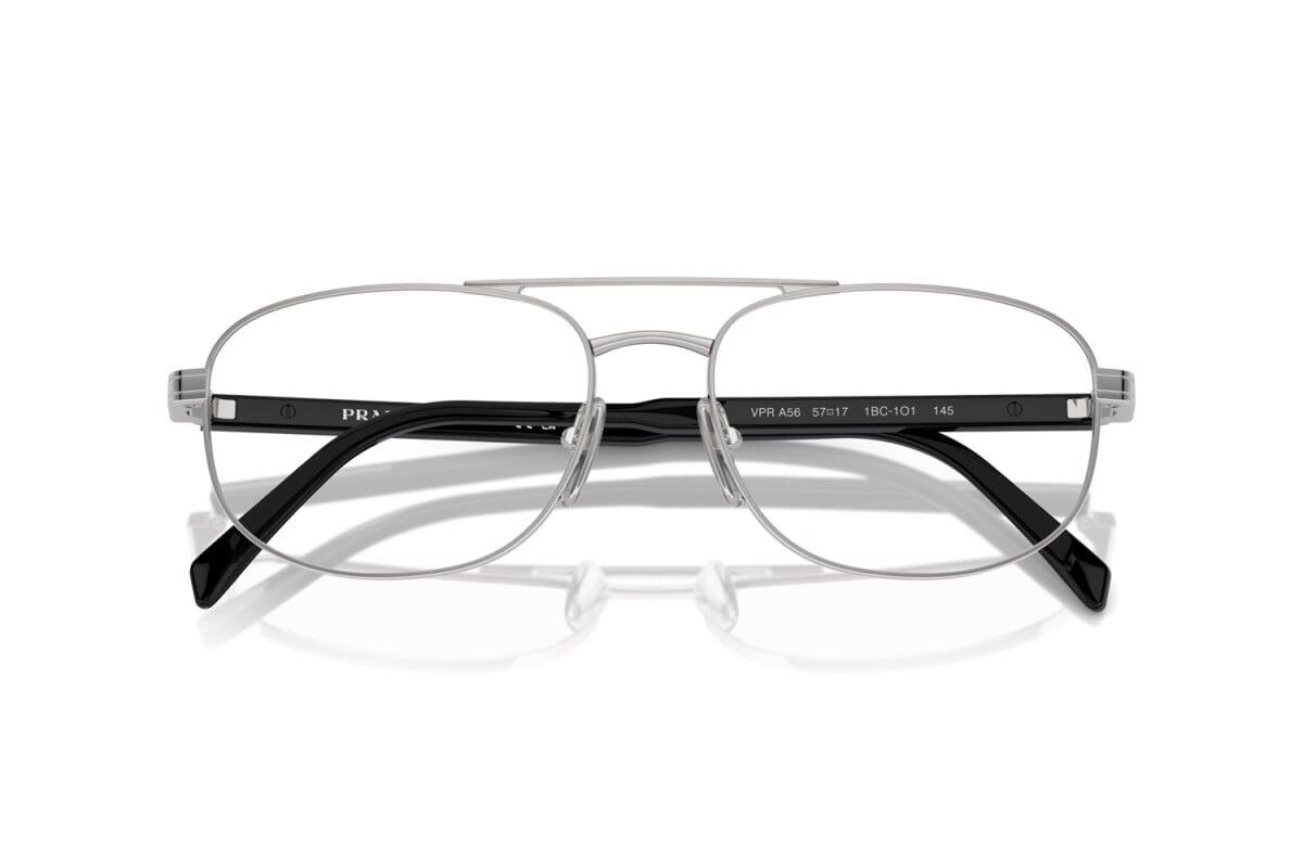 PRADA - 1BC1O1 SILVER | OCCHIALE DA VISTA UOMO - PR A56V CALIBRO 57