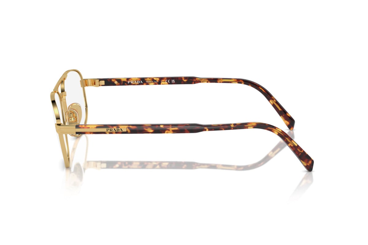 PRADA - 5AK1O1 GOLD | OCCHIALE DA VISTA UOMO - PR A56V CALIBRO 55