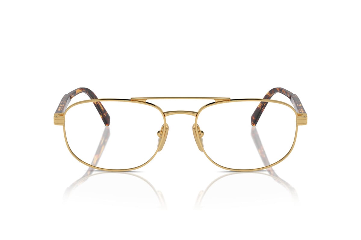 PRADA - 5AK1O1 GOLD | OCCHIALE DA VISTA UOMO - PR A56V CALIBRO 57