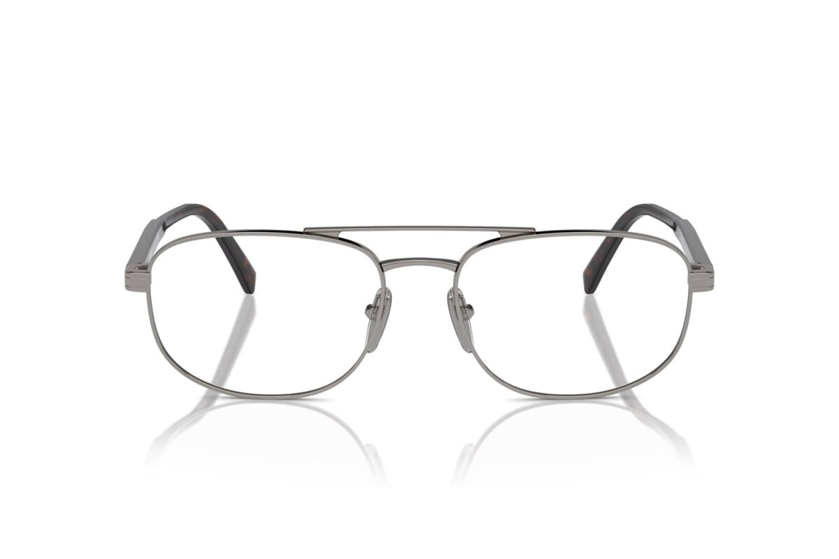 PRADA - 5AV1O1 GUNMETAL | OCCHIALE DA VISTA UOMO - PR A56V CALIBRO 55
